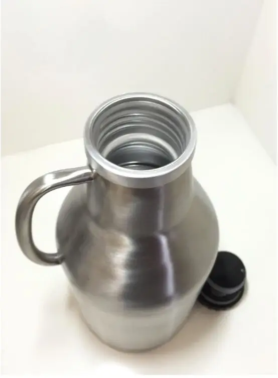 Садовник с двойной стенкой из нержавеющей стали 64 унций ручкой для пива 1 9