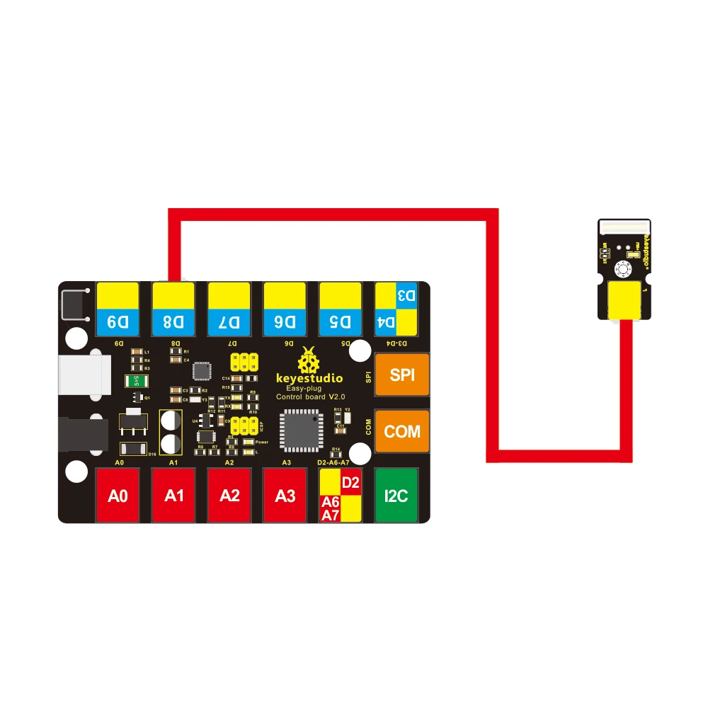 Новинка! Keyestudio RJ11 простой разъем сенсорный модуль для Arduino STEAM | Компьютеры и офис