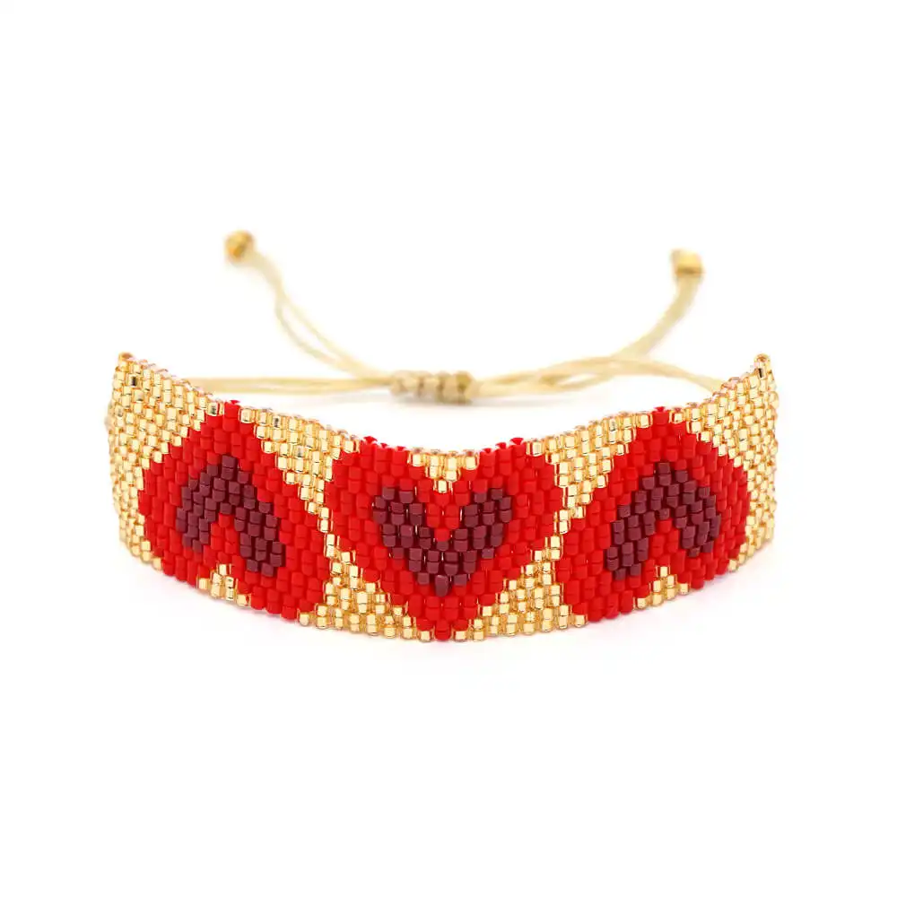 Go2boho браслет сердце любовь браслеты для женщин Bileklik MIYUKI браслеты-манжеты Insta модные ювелирные изделия подарок для влюбленных пар