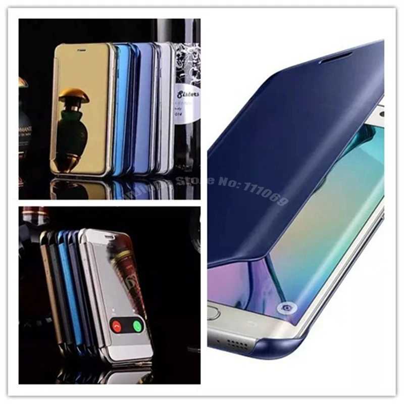 

10 шт./лот, чехол для Apple iphone 6 Plus 6s 5S SE, умный защитный чехол для сна, прозрачный УФ-зеркальный кожаный чехол