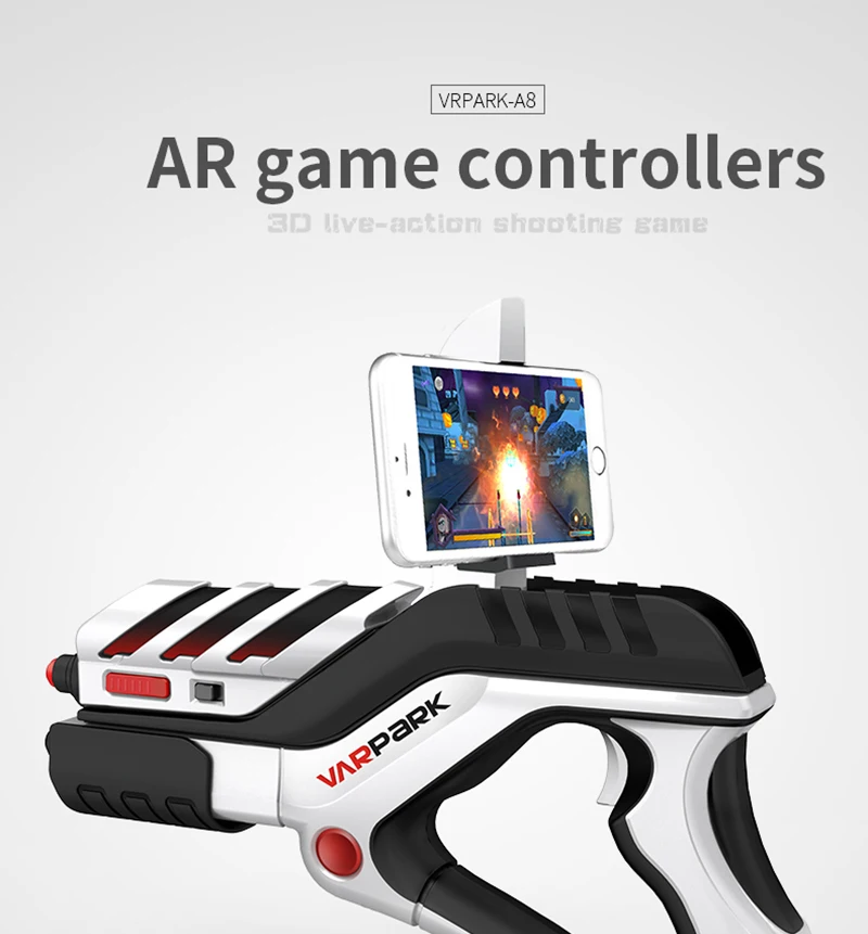Новейший портативный Bluetooth AR-Gun VR AR игровой пистолет контроллеры AR игрушечный игровой пистолет с 3D AR игры для iPhone Android смартфон