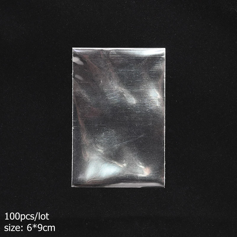 6x9cm 40/100 шт. Пластик прозрачные сумки Конфеты выпечки леденец десерт упаковки провода Свадьба для вечеринки, дня рождения торт упаковочная Supplies8 - Цвет: 6x9cm