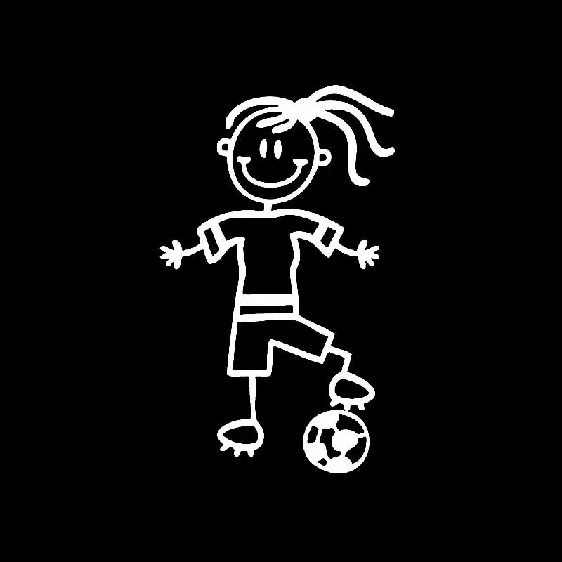 YJZT 6.6CM*10.9CM Mom 6 Soccer StickersFamily Vinyl Car Stickers Decal Black/Silver C3-2251 | Автомобили и мотоциклы