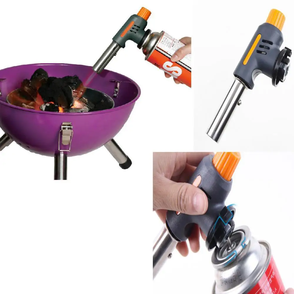 1pcs automatic adjustable high and low flame temperature electronic ignition Flamethrower for barbecue baking | Дом и сад