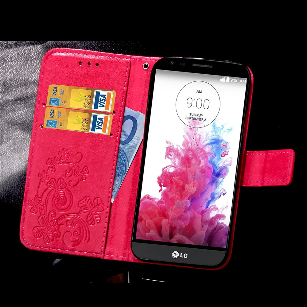 Чехол с цветочным принтом для LG G3 Stylus D690, кожаный бумажник, флип-чехол, чехол для LG D690 G3 Stylus, чехол для телефона с отделениями для карт