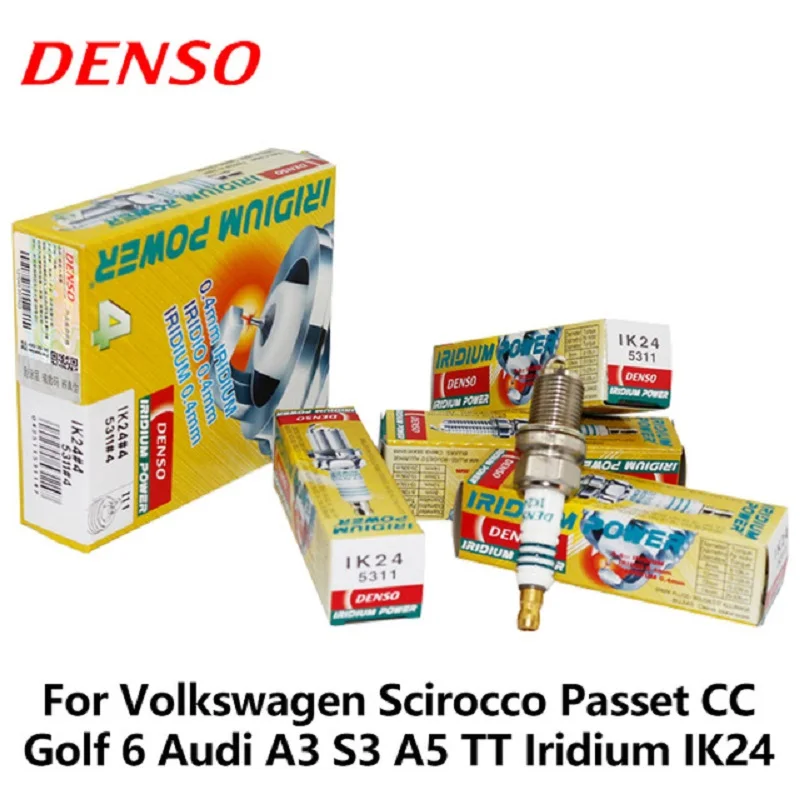 4 шт./компл. DENSO автомобильные свечи зажигания для Volkswagen Scirocco Passet 1 8 T 2 0 CC Golf 6 Audi A3 S3