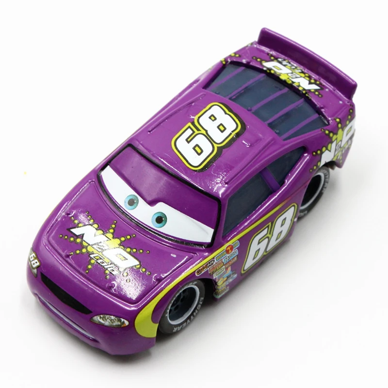 Фото Модели автомобилей Disney Pixar № 68 N2O Colo Racer в масштабе 1:55, литой металлический сплав, милые игрушки, автомобиль для детей, подарки, Молния Маккуин №2