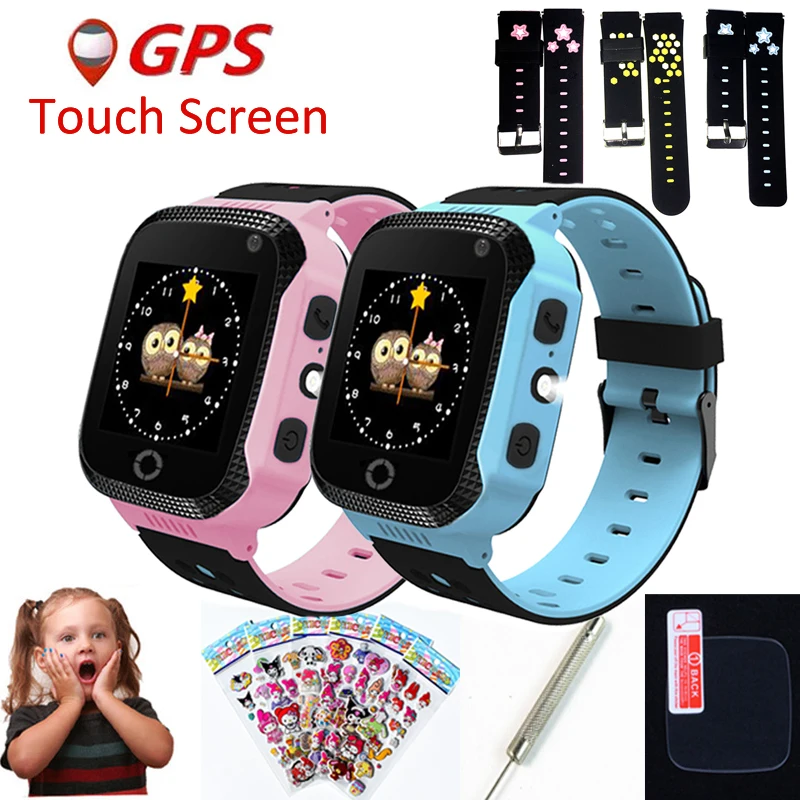 Оригинальные Q528 Y21 Q42 gps Детские умные часы с камерой и фонариком детские SOS
