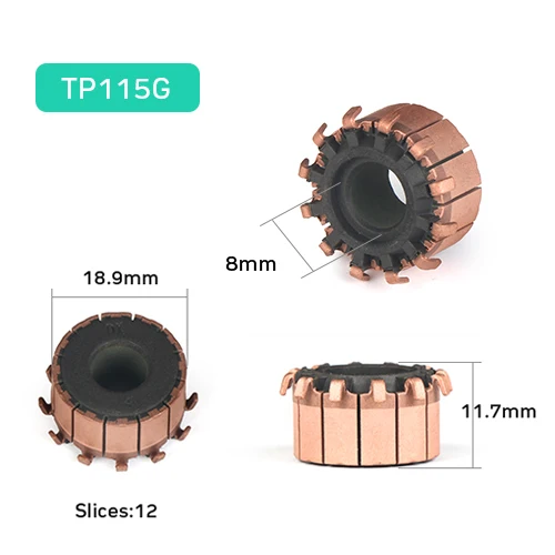 TP115G Медные стержни генератора, Электрический мотор, черный латунный мотор для мини-дрели на арматурной арматуре - Цвет: TP115G