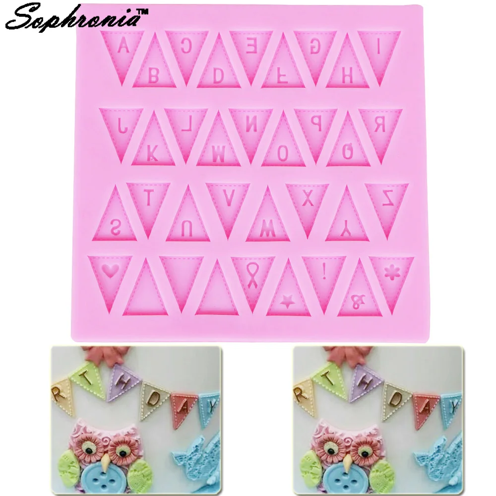 10 шт./компл. фотографический флаг силиконовая форма для торта шоколада