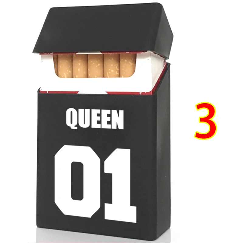 [Король и Queen] силиконовые портсигар силикона коробка леди 20 Для женщин сигарету
