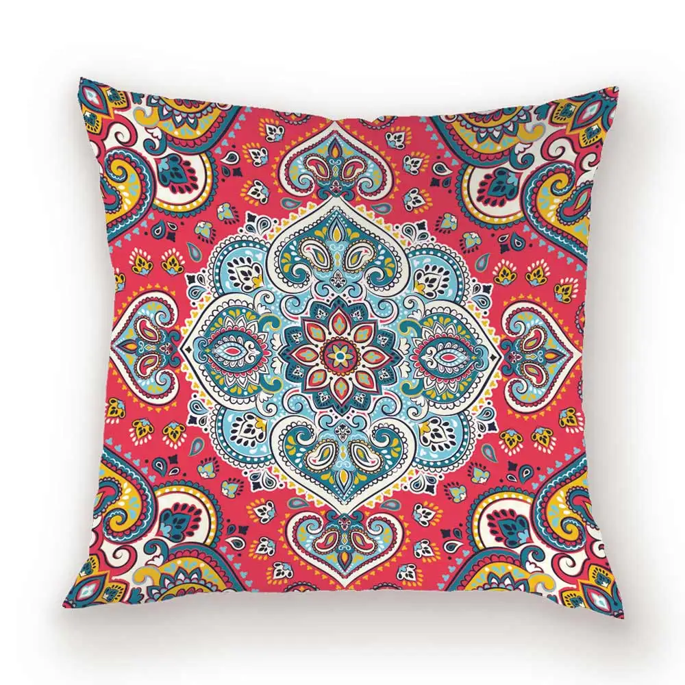 L1510-3 Винтажный чехол для подушки в богемном стиле, чехлы для подушек с мандалой, льняной домашний декоративный чехол s потертый шик, декоративная наволочка - Цвет: L1510-3