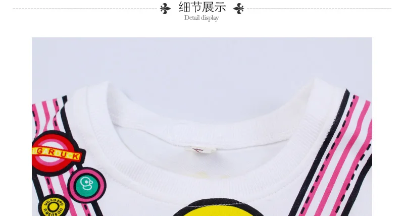 Новая модная весенняя одежда для детей от 1 до 8 лет детская Хлопковое платье с