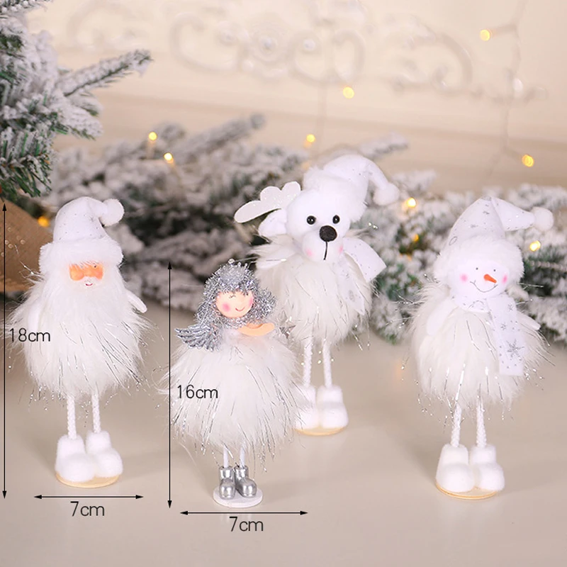 Новый Ангел снеговик плюшевые украшения для рождественской елки милая