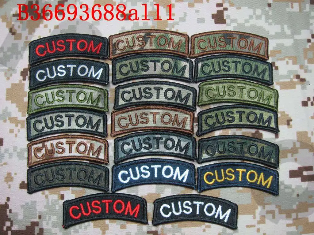 Нашивка С Вышивкой Arc Custom name Tape Text brand Morale tactics Military