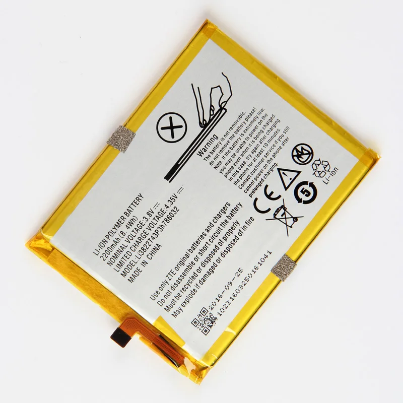Оригинальный аккумулятор Li3822T43P3h786032 для телефона ZTE Blade D6 X7 V6 Orbic RC 501L 2200