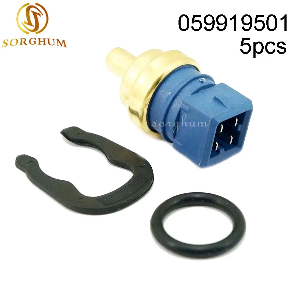 

5PCS 059919501 078919501B For AUDI A3 A4 A6 SKODA VW Odyssey Coolant Water Temperature Sensor