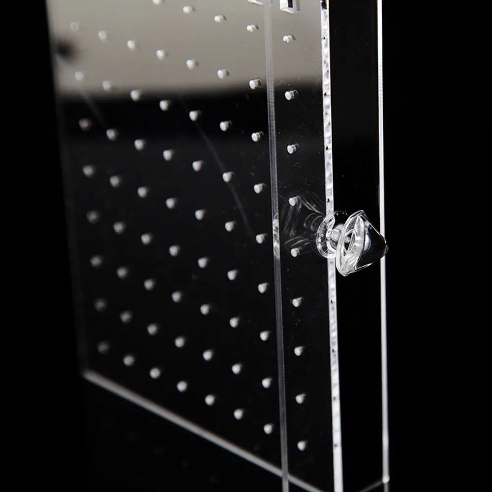

Women Transparent Jewelry Display Stand Acrylic Earrings Rings Colletion Rack Necklace Storage Case Organizer Holder