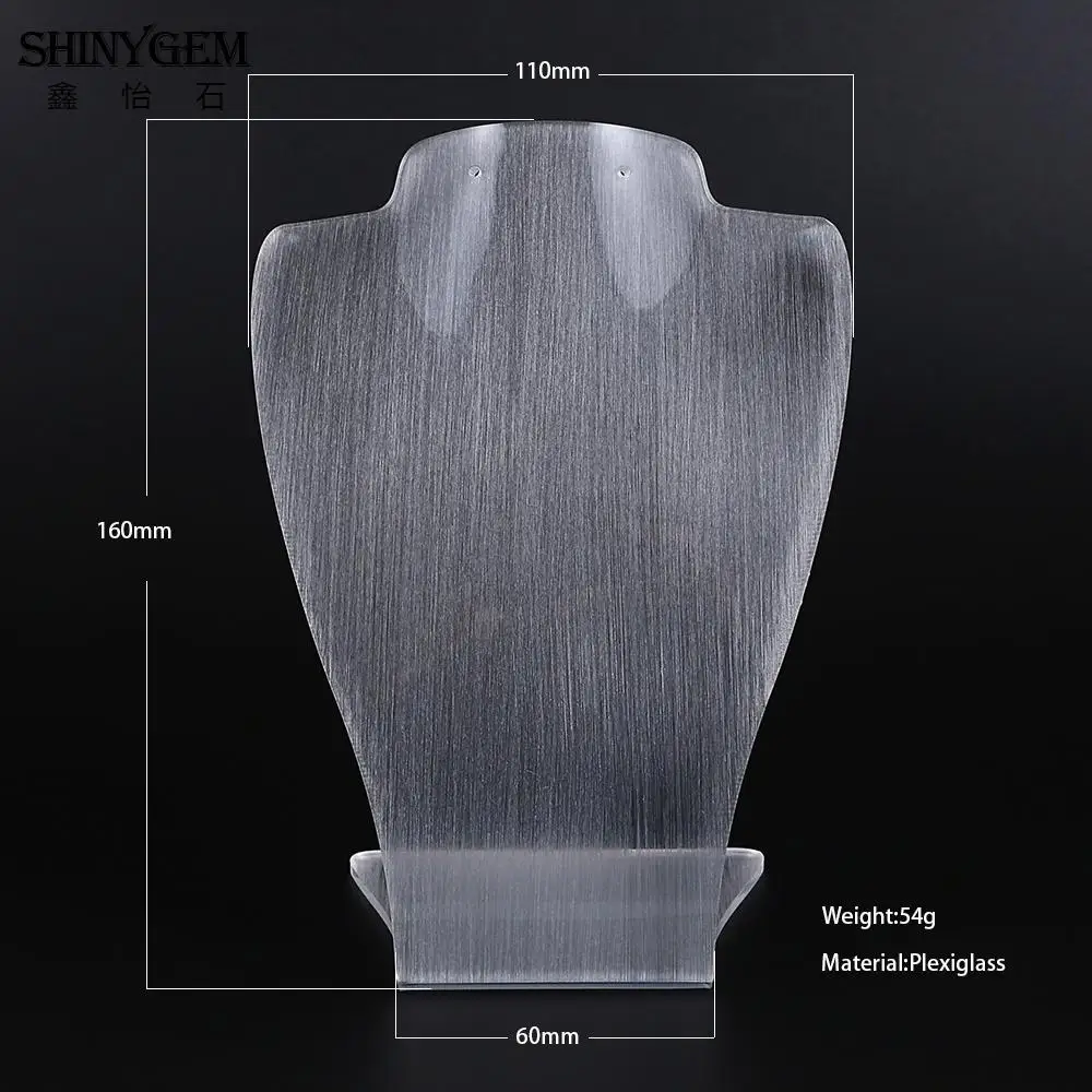 ShinyGem держатель для ожерелья Прозрачный матовый акриловый ювелирный дисплей
