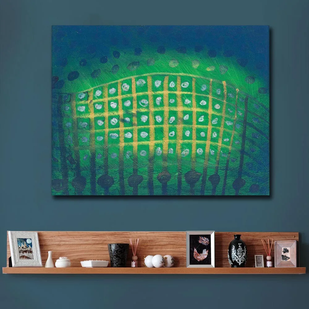 Yayoi Kusama acumuretion_картина с изображением земли краски домашнее декоративное
