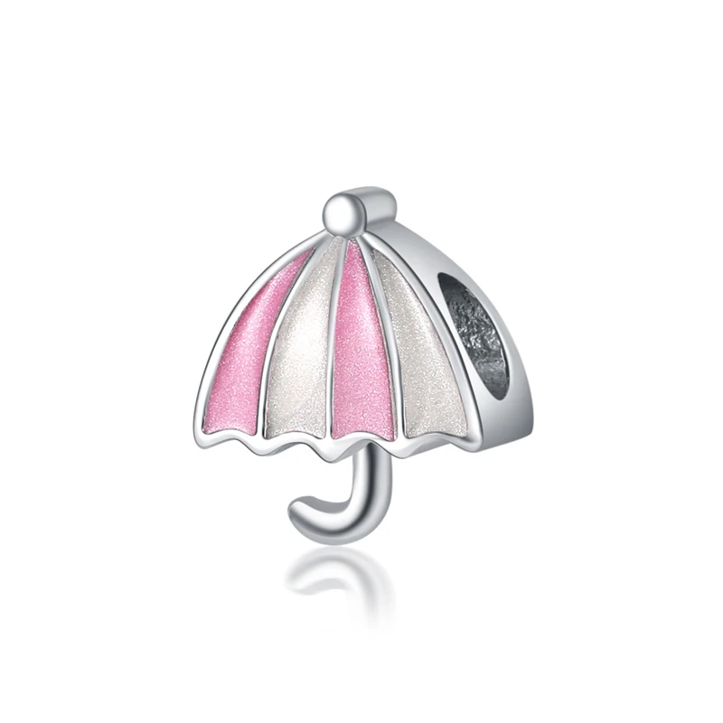 Free Shipping Original Silver Plated Bead Charm Vintage Umbrella Beads Fit Bracelets Women DIY Jewelry Making | Украшения и