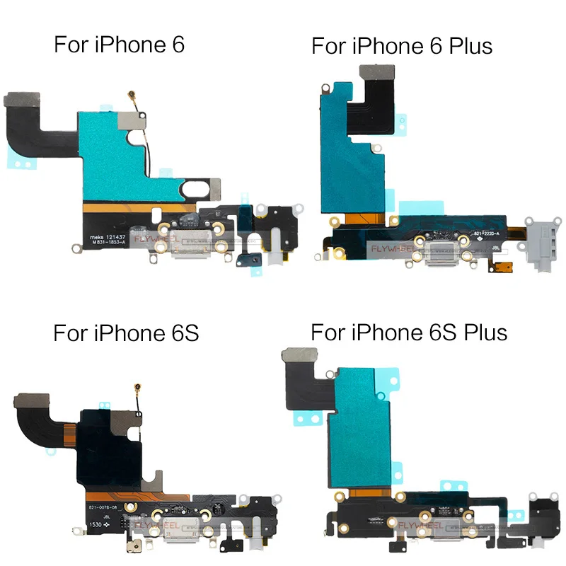 5 шт./партия для iPhone 6 6S Plus зарядное устройство USB порт док-станция разъем гибкий