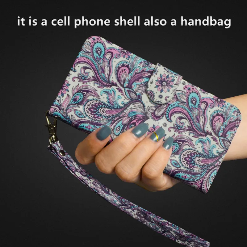 For Alcatel One Touch Pixi 4 Case Flip luxury Leather Wallet Painted accessories Back Cover 5010D Phone | Мобильные телефоны и
