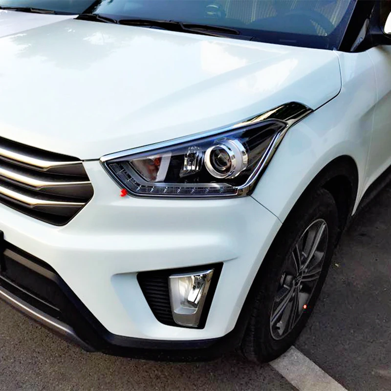 ABS автомобилей Ремонт Хром Стайлинг внешней отделки фары для автомобиля крышка