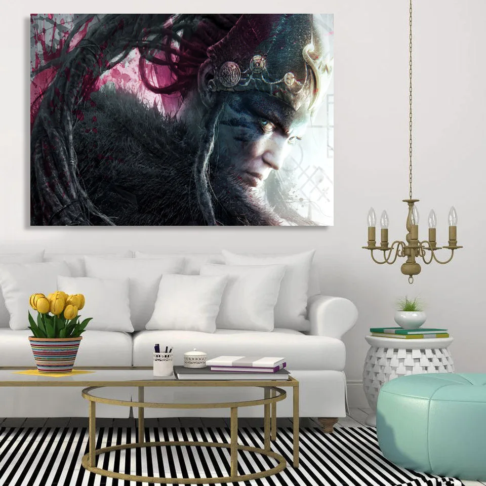 1 шт. Холст Искусство Живопись Hellblade Senuas жертвоприношение HD печать стены домашний