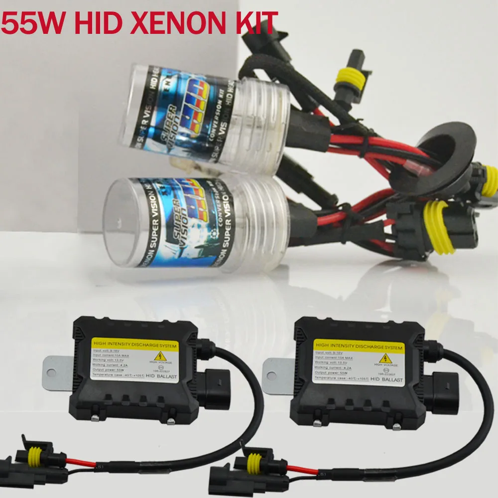 12В 55 Вт комплект для переоборудования ксенона hid H1 H3 H4 H7 H8 H10 H11 H9 H13 9005 9006 9007 лампа с