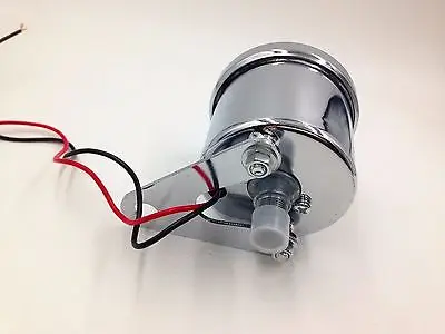 Хромированный Универсальный светодиодный одометр для мотоцикла KMH Спидометр Speedo