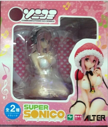 1pcs Super Sonic SoniAni Christmas Swimwear Momo Swim Suit Queens Ver. Sexy Wave 14CM Garage Mode Beach Figure Collection | Игрушки и