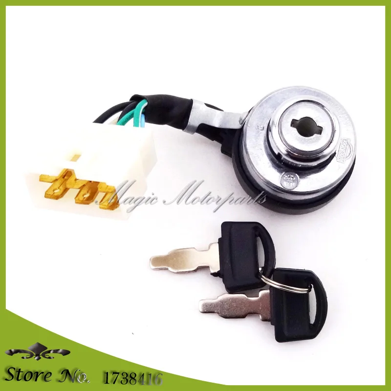 Генератор газа с 6 проводами ВКЛ./ВЫКЛ. переключатель ключа зажигания для DuroMax XP4400E