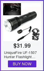 UniqueFire 1505 850NM ИК светодиодный фонарик 3 режима 38 мм выпуклая линза зум фокус инфракрасная Ночная лампа видения фонарь для охоты