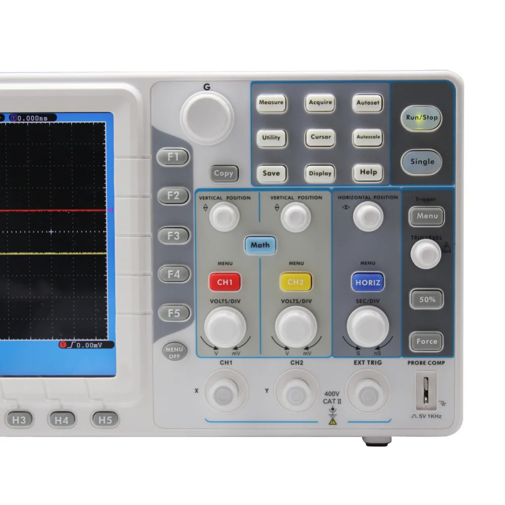 Ультратонкий 30 МГц OWON цифровой осциллограф SDS5032E 250 Mhz/s 8 &quotTFT VGA|storage oscilloscope|digital