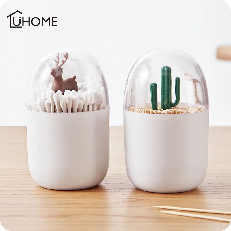 Креативная Подставка Для Зубочисток в виде дерева с животными ватная палочка
