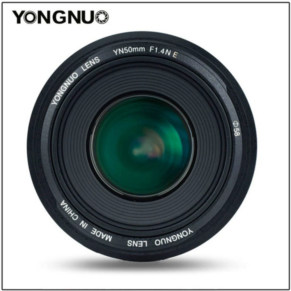 YN50mm F1.4N E объектив с большой апертурой с автофокусом YN50mm F1.4N для Canon EOS Nikon 70D 5D II 5D3 600D DSLR камера