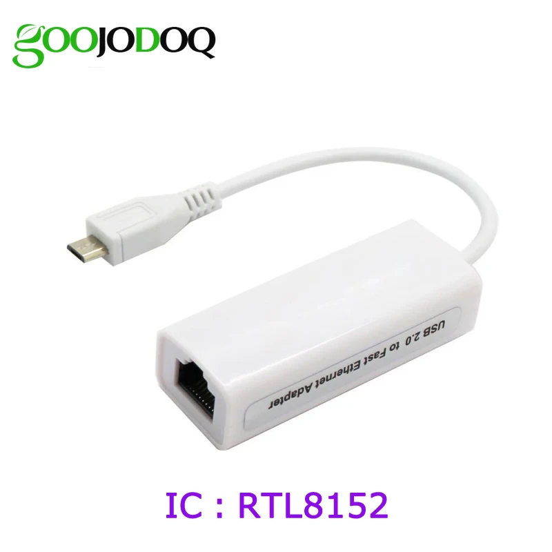 

RTL8152 Micro USB Ethernet Adapter Micro USB to RJ45 LAN Card 10/100M Network Card for Android Tablet PC Laptop Windows H17
