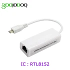 Адаптер RTL8152 Micro USB Ethernet, Micro USB к RJ45 LAN-карте, сетевая карта 10100 м для Android, планшетного ПК, ноутбука, Windows H17