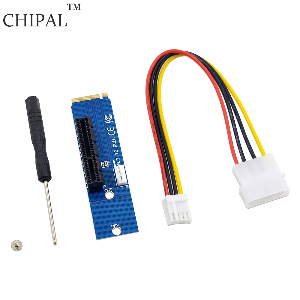 CHIPAL New NGFF M2 M.2 к PCI E 4x 1x слот переходник адаптер штырь гнездо PCIE множитель для