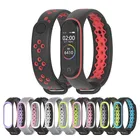Ремешок спортивный для Xiaomi Mi Band 4 3, силиконовый браслет для смарт-часов xiaomi mi band 3