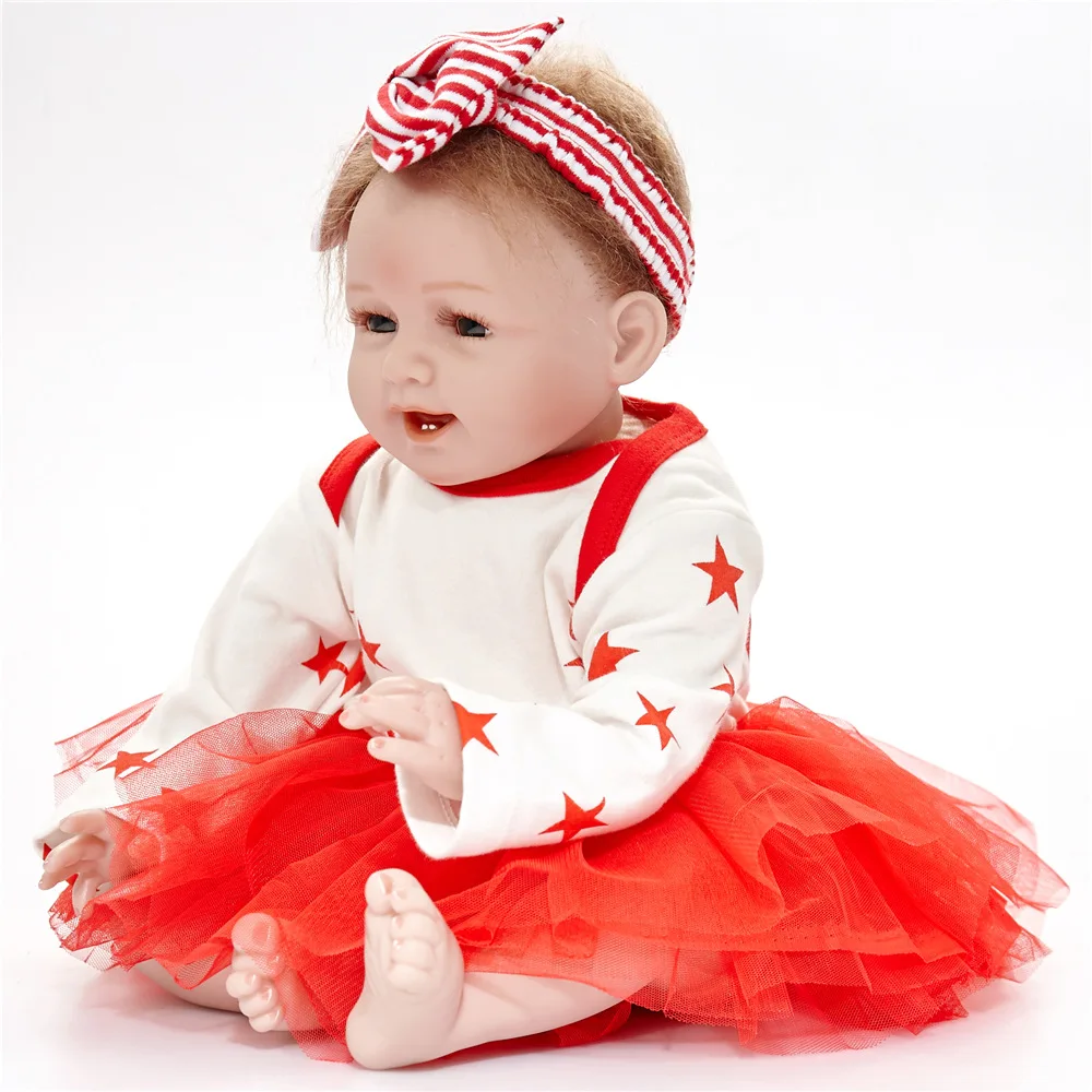 55cm Reborn Baby Doll 22&quot Mohair Funny Soft Cloth Body Newborn Dolls Mummy Pregnant Gifts Wedding Presents Kids Toys | Игрушки и