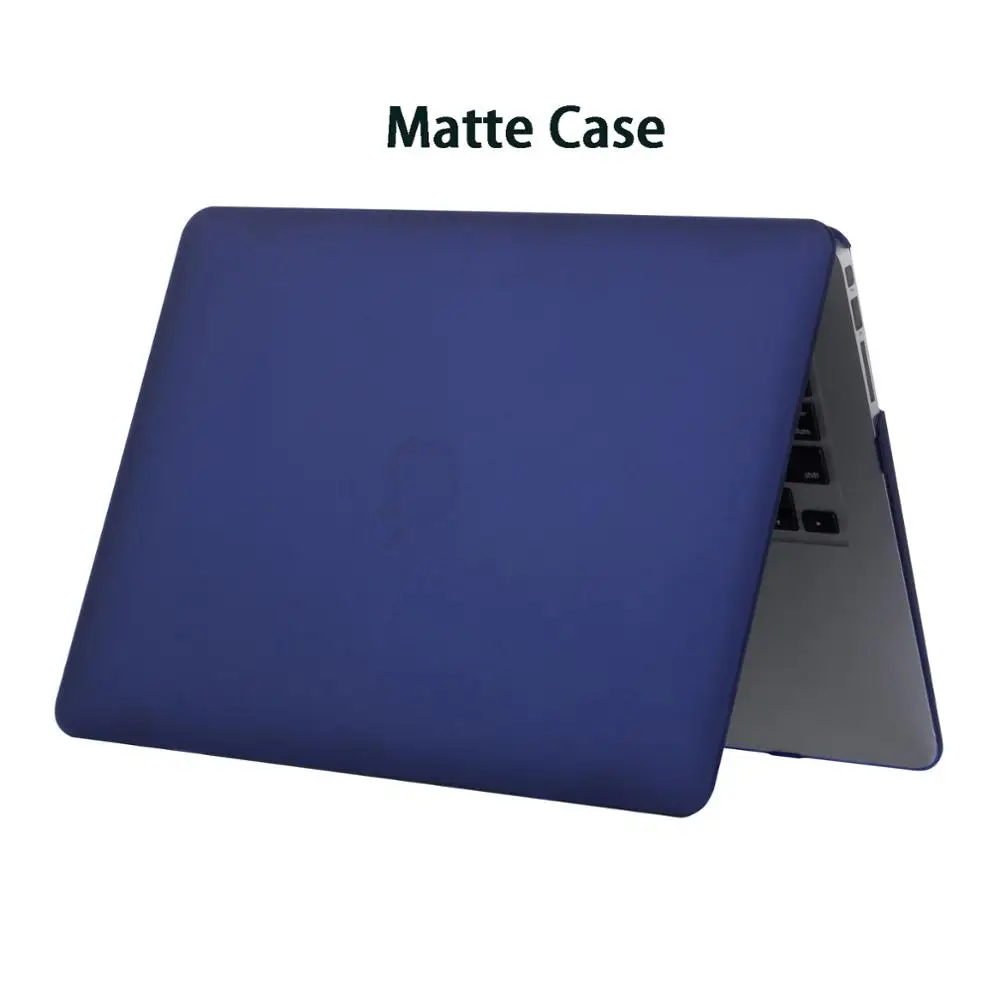 Matte Peony blue Матовый/Кристальный чехол для ноутбука Macbook Pro retina Air 11 12 13 15, для mac Air 13, pro 13,3 15,4 A1707 A1708 чехол - Цвет: Matte Peony blue