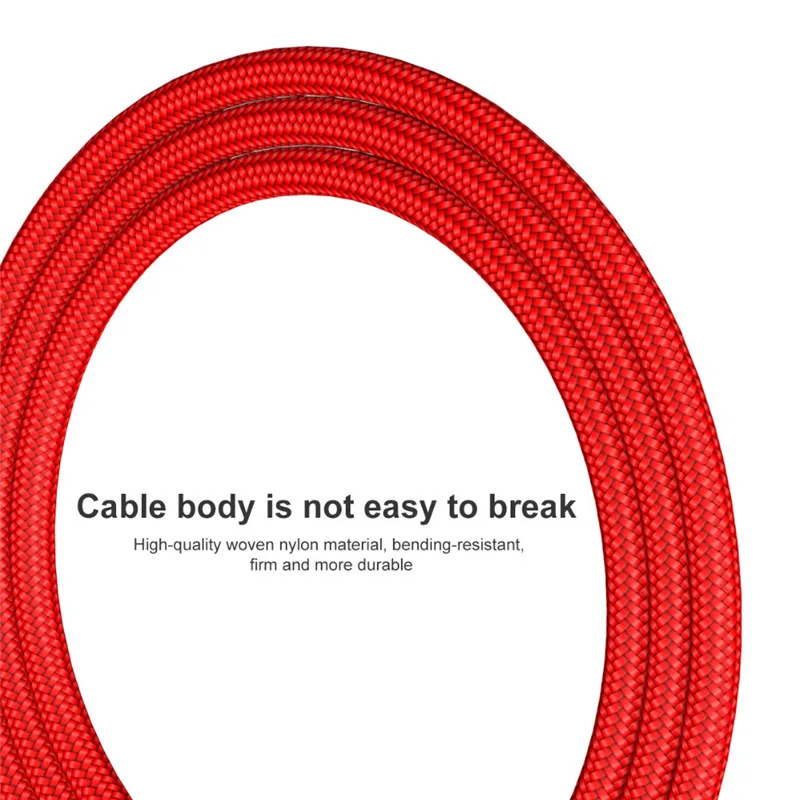 Baseus Nylon USB Type-c Charging Cable For Samsung Xiaomi Huawei Oneplus Data Sync Fast Charger 25cm1m 2m USB-C LED lights | Мобильные