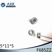 f685zz flange bearing 5x11x5 mm abec 1 10 pcs flanged f685 z zz ball bearings