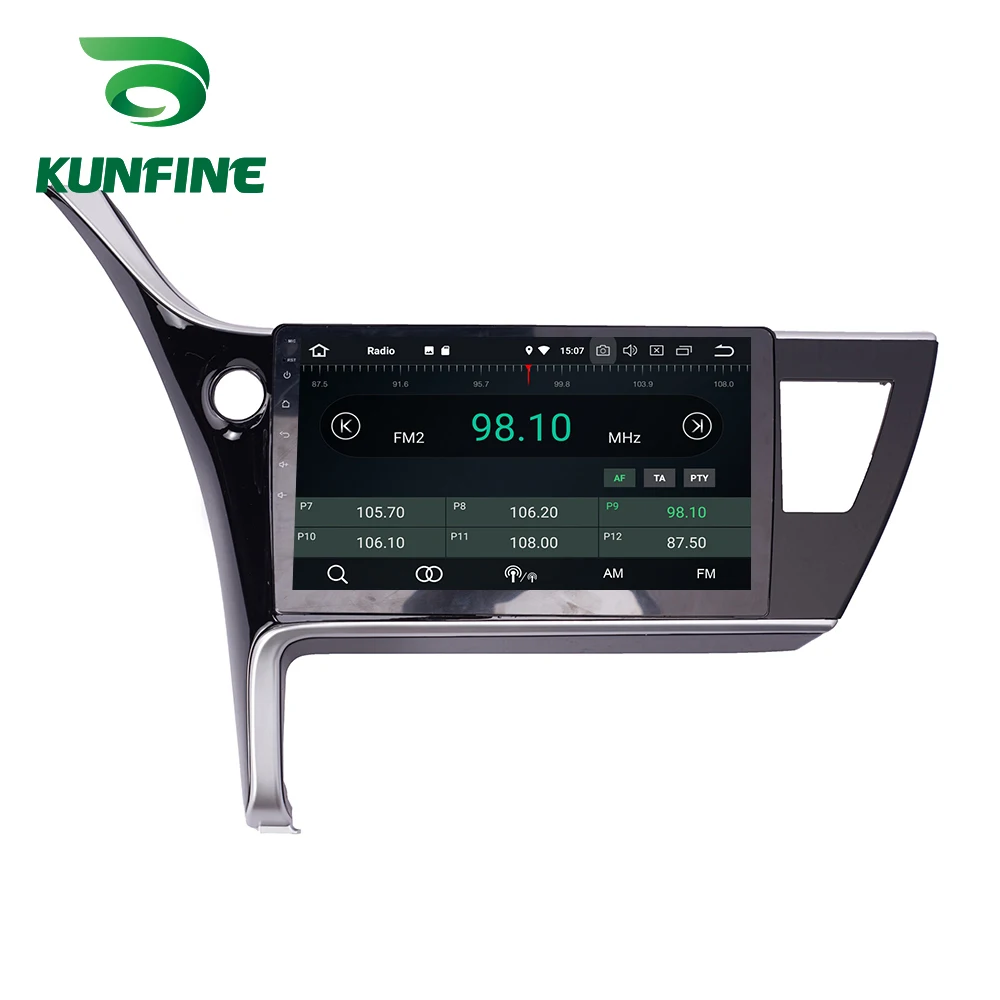 Android 9 0 Ram 4G Rom 64G PX6 Cortex A72 автомобильный DVD GPS мультимедийный плеер стерео для Toyota Levin