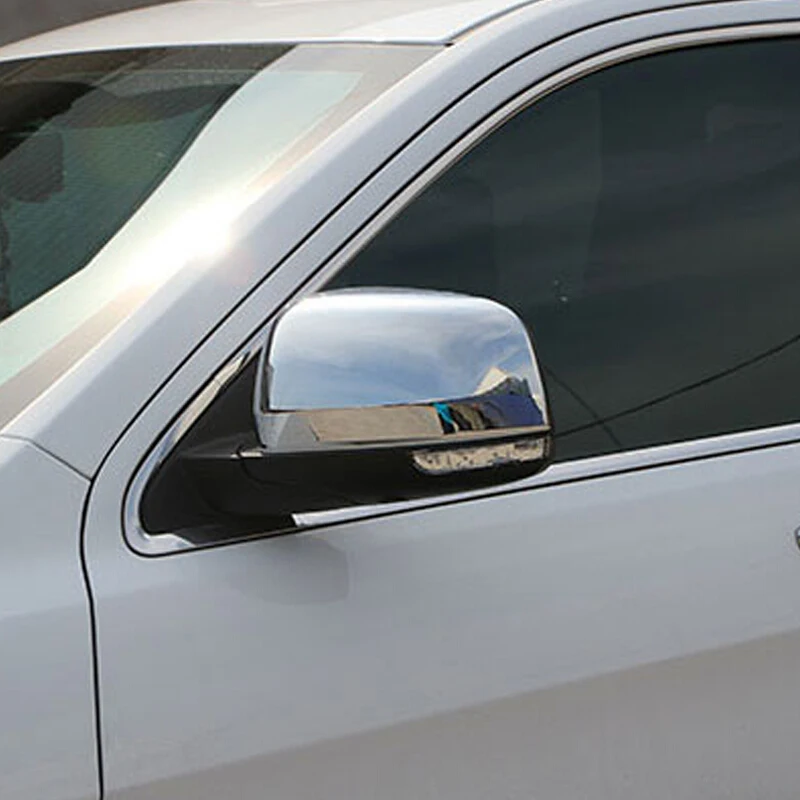 

ABS Chrome For dodge durango 2017 2018 2019 rearview mirror Garnish Protector Guard Cover Trims Car Styling Accessories