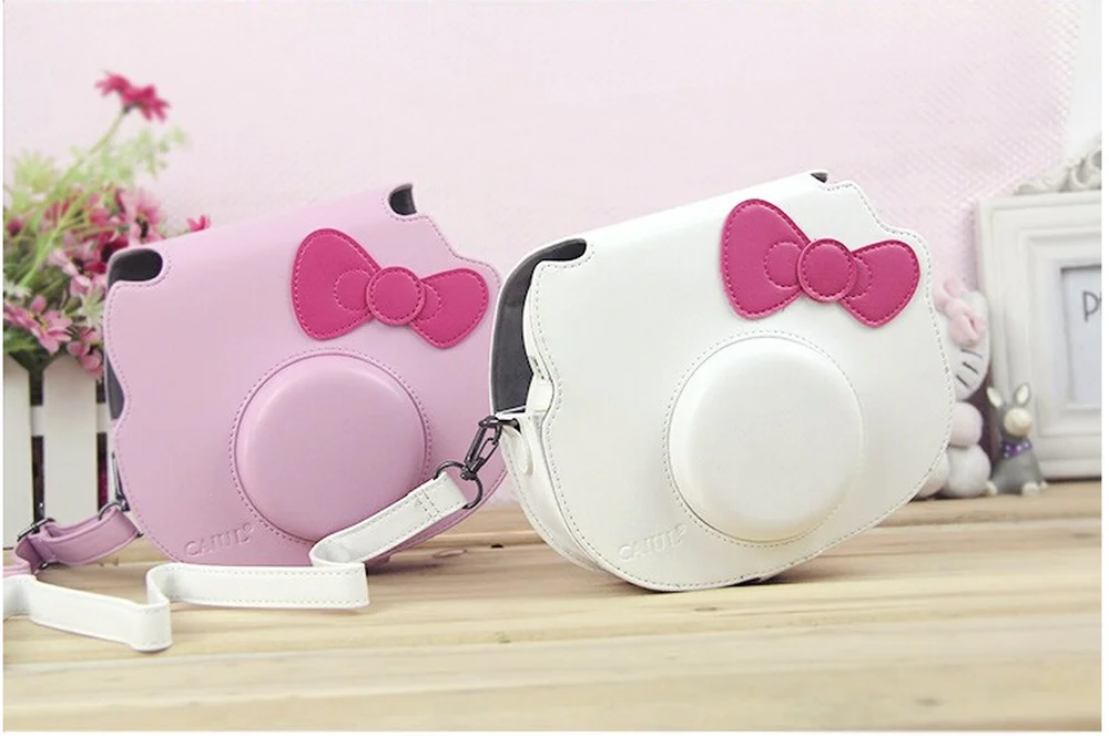 FUJIFILM мгновенная камера PU кожаный чехол сумка для Polaroid Instax Mini Hello Kitty плечевой