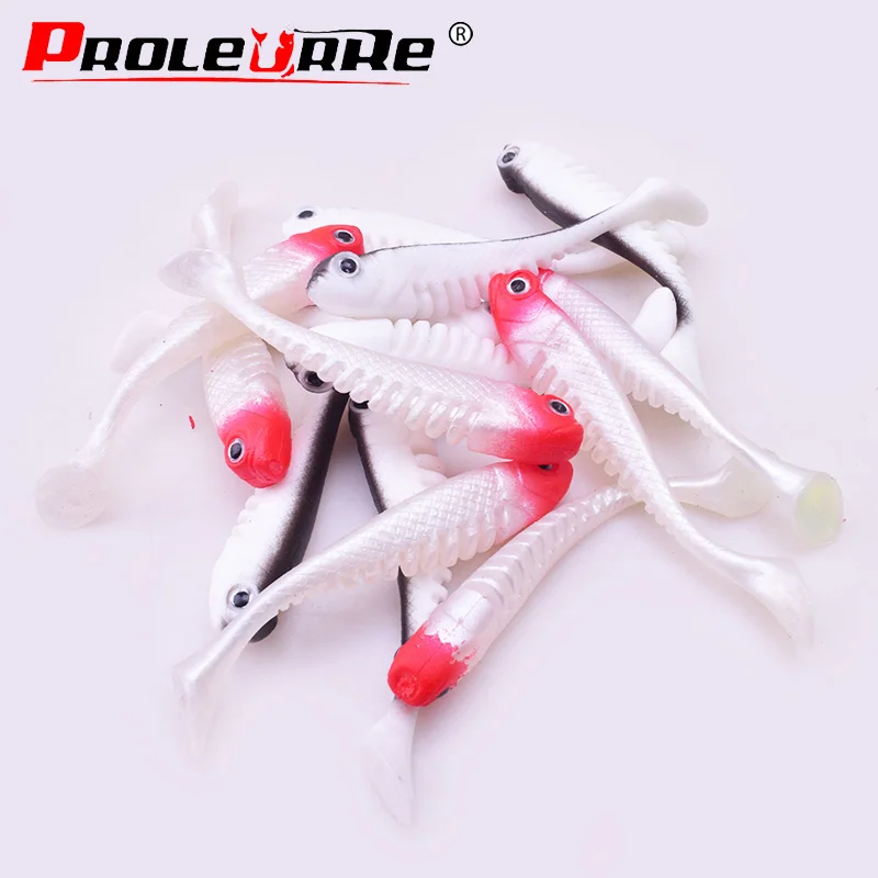 Proleurre Jig head Hooks silicone fishing soft lure Artificial T tail rubber Lures kit Wobblers Shad Bass baits Fishing Tackle