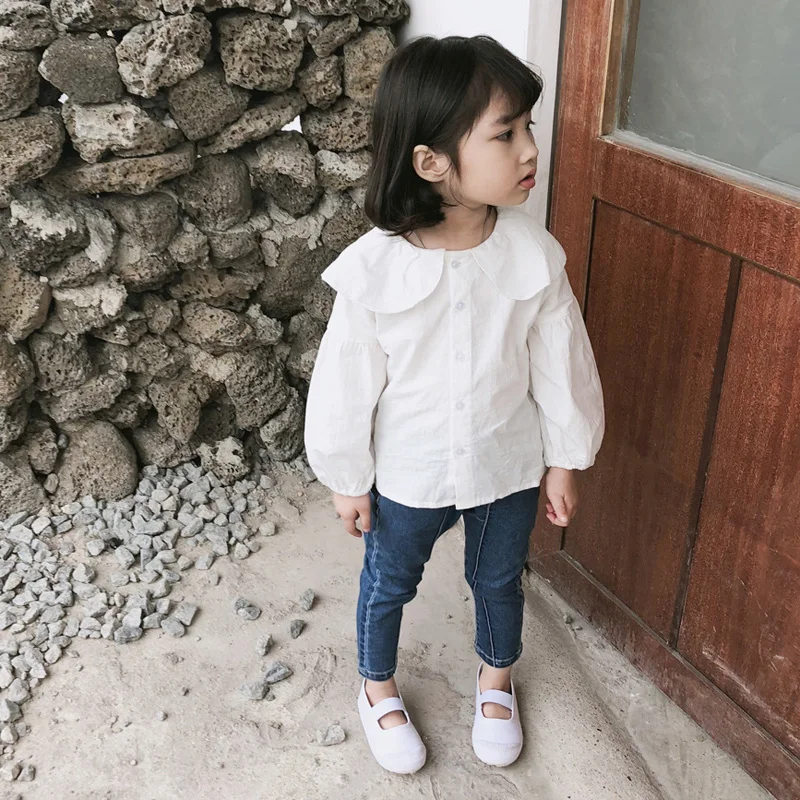 Детская блузка с длинным рукавом из хлопка|girls blouse|girls school shirtsgirls blouses children |